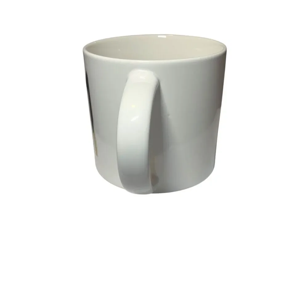 Williams Sonoma Monogram Initial Capital M Coffee Tea Mug Gold Trim